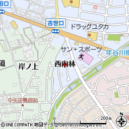 京都府亀岡市古世町（西向林）周辺の地図