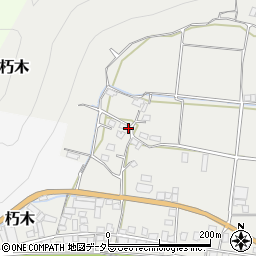 岡山県美作市朽木152周辺の地図