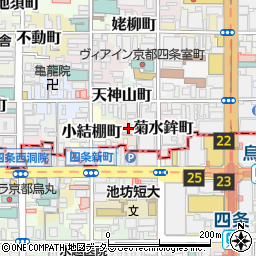 京都府京都市中京区観音堂町周辺の地図