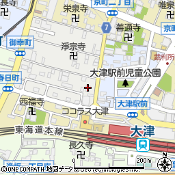 滋賀県大津市御幸町1-55周辺の地図