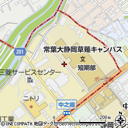 静岡県静岡市駿河区弥生町周辺の地図