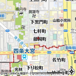 京都府京都市中京区藤岡町周辺の地図