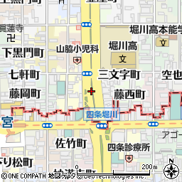 京都府京都市中京区錦堀川町周辺の地図