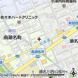 静岡県静岡市葵区南瀬名町24-36周辺の地図