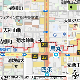 ジブラルタ生命保険株式会社　京都支社京都第一・第二・第三・第四・第五・第六・第七・第八営業所周辺の地図