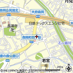愛知県大府市森岡町神田周辺の地図