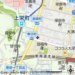 滋賀県大津市御幸町1-21周辺の地図