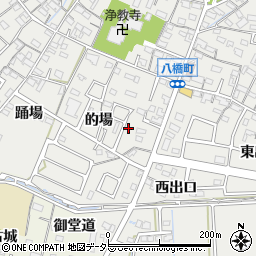 愛知県知立市八橋町的場周辺の地図