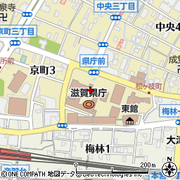 滋賀県周辺の地図