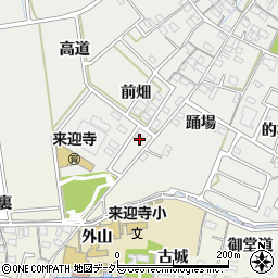 愛知県知立市八橋町前畑173周辺の地図