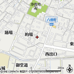 愛知県知立市八橋町（的場）周辺の地図