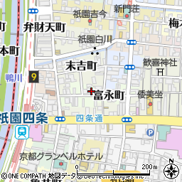 祇園川口周辺の地図