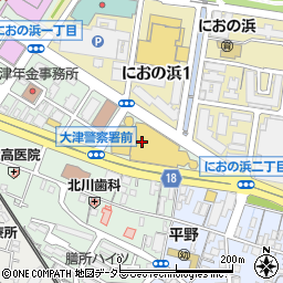 滋賀県大津市打出浜14-30周辺の地図