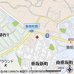 三重県四日市市垂坂町1045周辺の地図