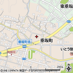 三重県四日市市垂坂町2127周辺の地図