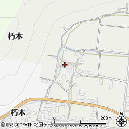 岡山県美作市朽木171周辺の地図