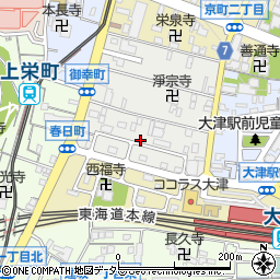 滋賀県大津市御幸町1周辺の地図