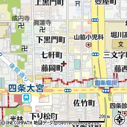 京都府京都市中京区錦猪熊町周辺の地図