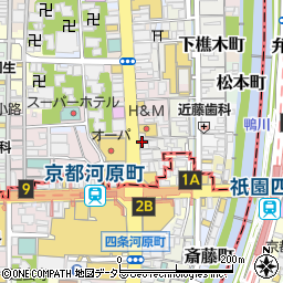 リンガーハット京都四条河原町店周辺の地図