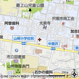 兵庫県宍粟市山崎町鹿沢57周辺の地図