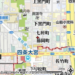 京都府京都市中京区錦大宮町144周辺の地図