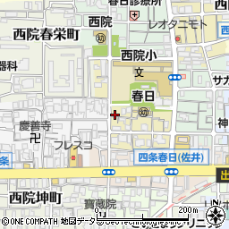 京都府京都市右京区西院春日町5周辺の地図