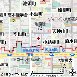 京都府京都市中京区炭之座町周辺の地図