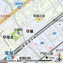 静岡県静岡市清水区草薙1875-1周辺の地図