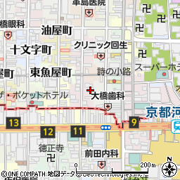 佐川急便株式会社　京都麩屋町営業所周辺の地図