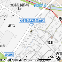 ミニストップ知多浦浜店周辺の地図