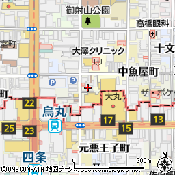 天ぷら海鮮 米福 四条烏丸店周辺の地図