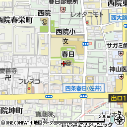 京都府京都市右京区西院春日町10周辺の地図