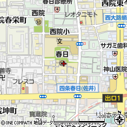 京都府京都市右京区西院春日町17周辺の地図