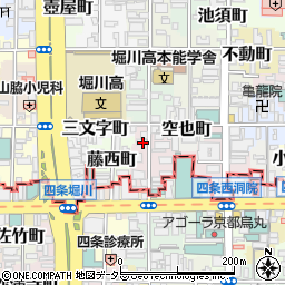 京都府京都市中京区藤本町542-1周辺の地図