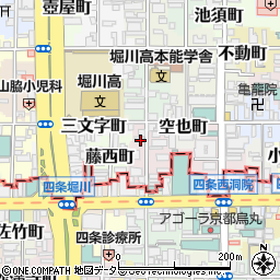 京都府京都市中京区藤本町542-1周辺の地図