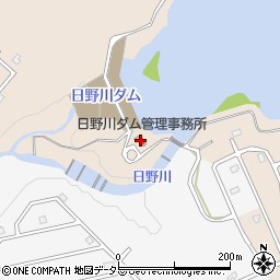 日野川ダム管理事務所周辺の地図