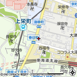 滋賀県大津市御幸町1-24周辺の地図