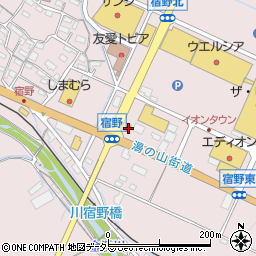 丸亀製麺 菰野店周辺の地図