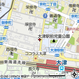 滋賀県大津市御幸町1-52周辺の地図