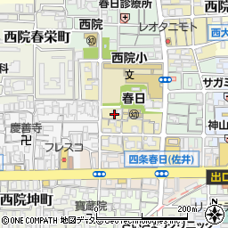 京都府京都市右京区西院春日町9周辺の地図