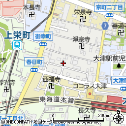 滋賀県大津市御幸町1-13周辺の地図