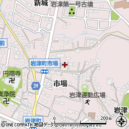 愛知県岡崎市岩津町市場77周辺の地図