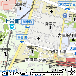 滋賀県大津市御幸町1-14周辺の地図