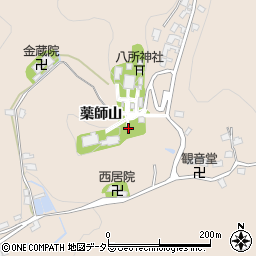 愛知県岡崎市真福寺町薬師山周辺の地図
