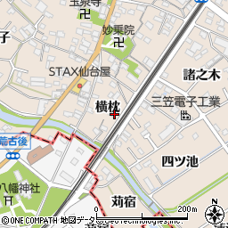 愛知県東海市養父町横枕周辺の地図