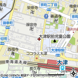 滋賀県大津市御幸町1-50周辺の地図
