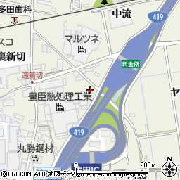 愛知県知立市牛田町新田北24周辺の地図