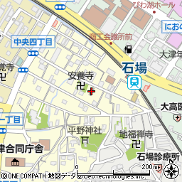 大津松本郵便局周辺の地図