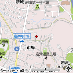 愛知県岡崎市岩津町市場80周辺の地図