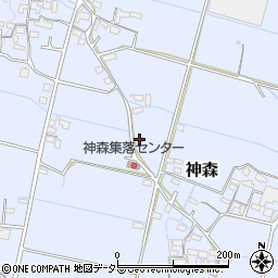 三重県三重郡菰野町神森240周辺の地図